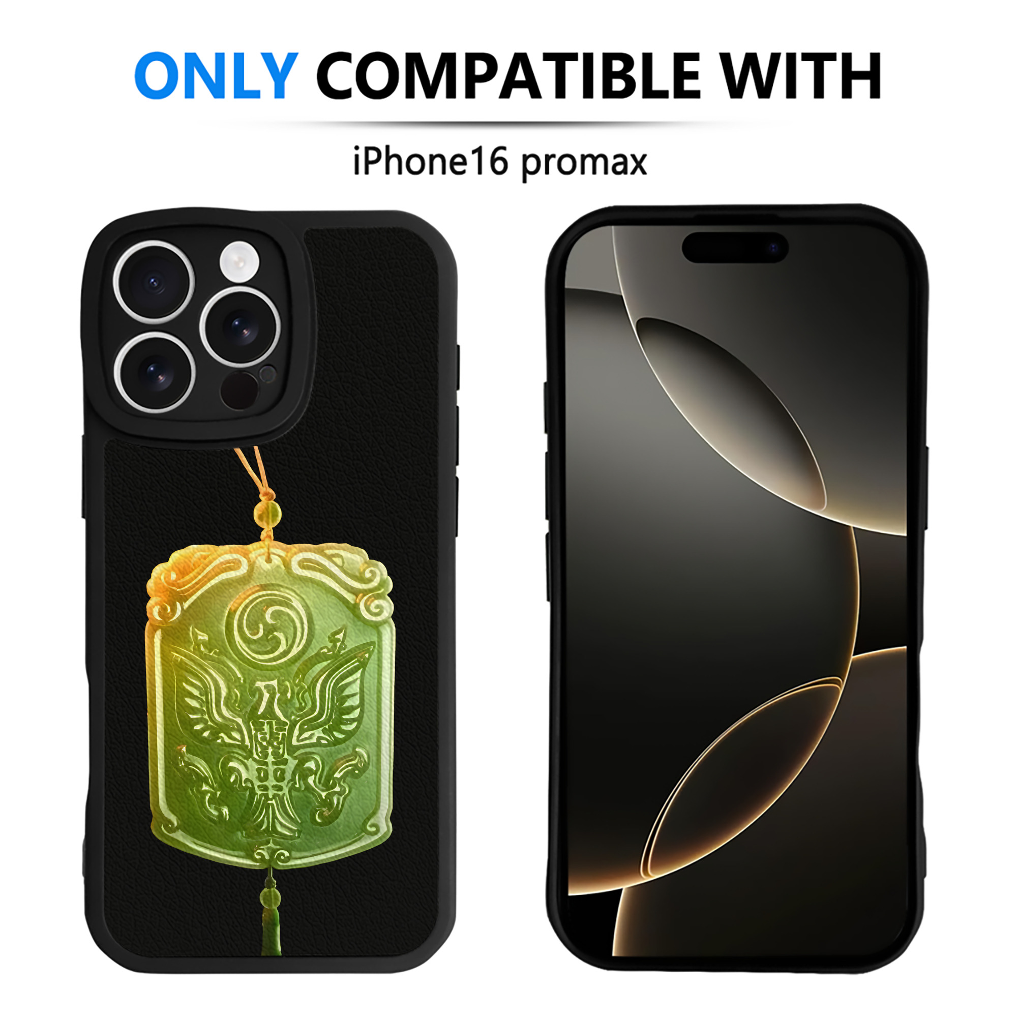 （画像用） Ne Zha 2 ナタ 魔童の大暴れ 【iPhone 16シリーズ対応】シリコンスマホケース（レザー調） 材質：シリコン